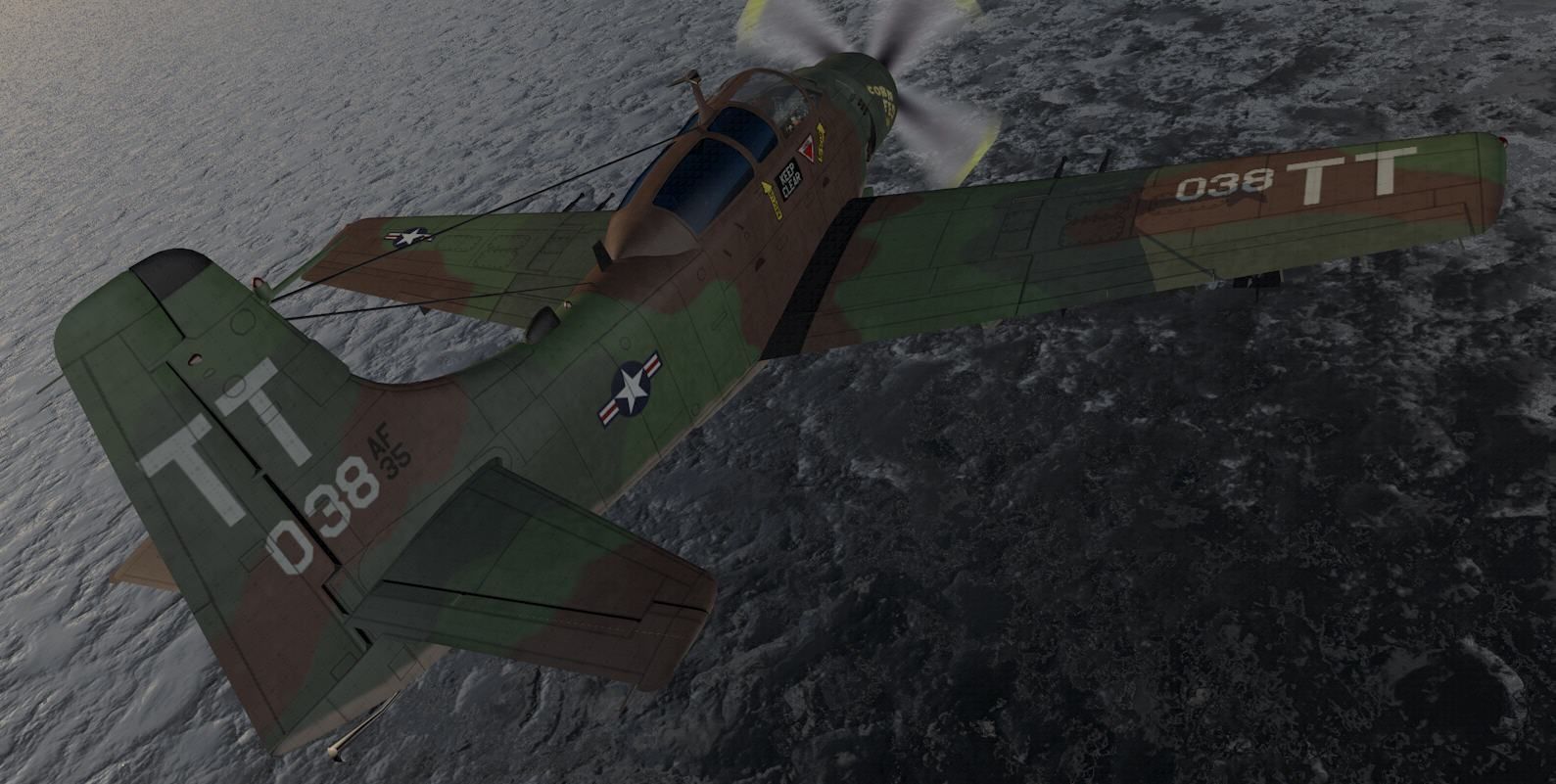 Douglas A-1E or AD-5 Skyraider 3D model_12