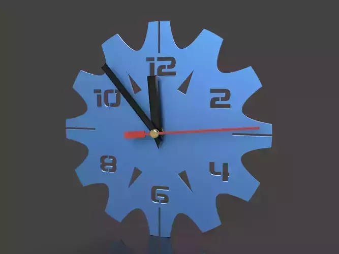 wall clock gear 3D print model