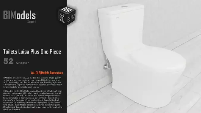 0152 Toilets Luisa Plus One Piece