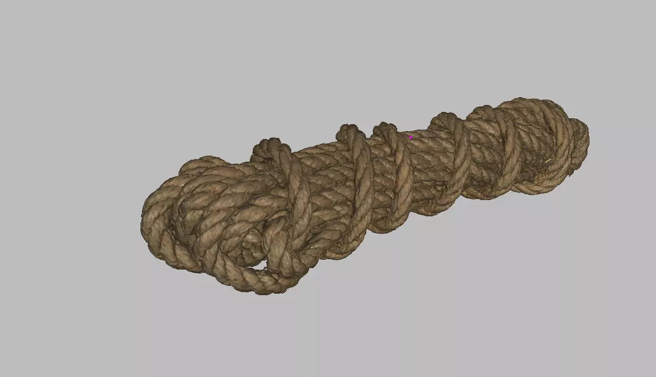 Rope a coil of rope Low-poly 3D model