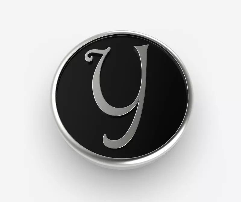 Alphabet Latin Y 3D print model