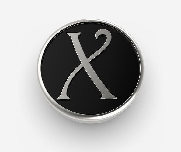 Alphabet Latin X 3D print model