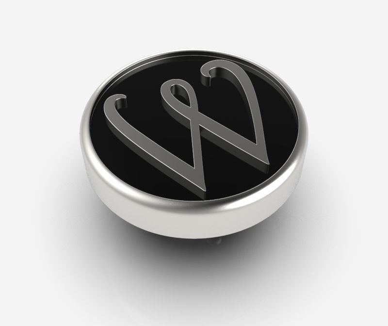 Alphabet Latin W 3D print model_1