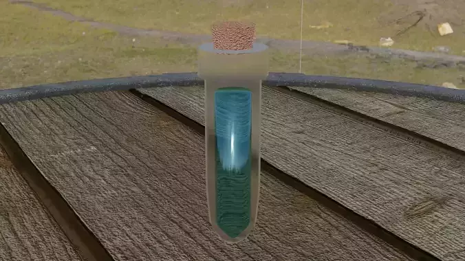 Slim Potion Low-poly 3D model