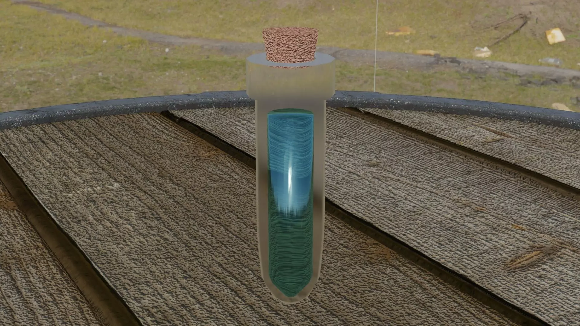 Slim Potion Low-poly 3D model