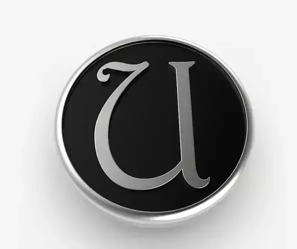 Alphabet Latin U 3D print model