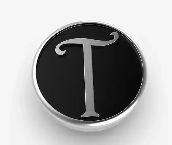 Alphabet Latin T 3D print model
