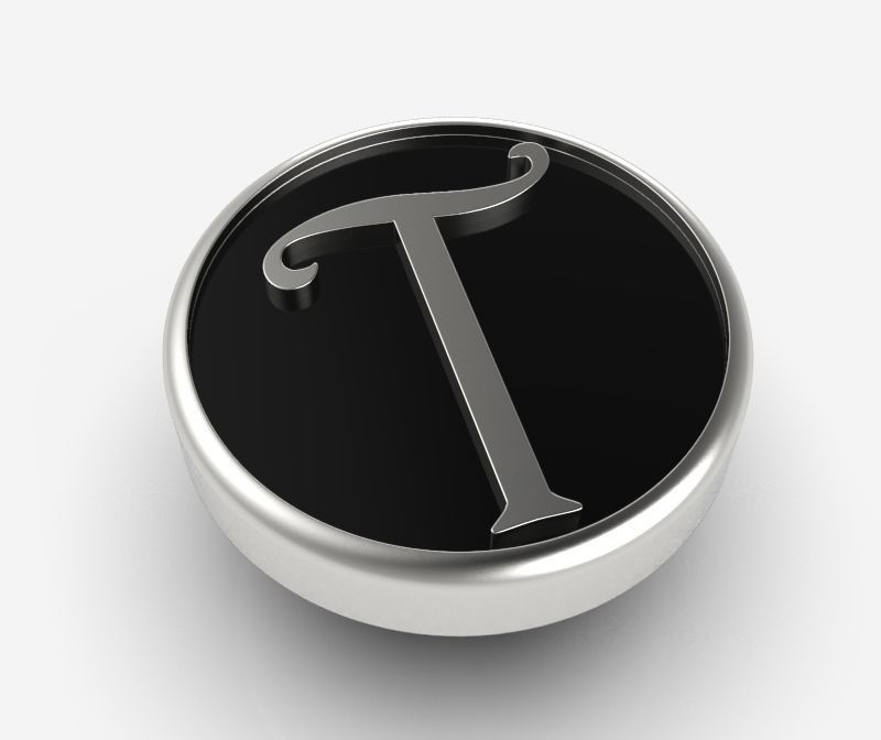 Alphabet Latin T 3D print model_1