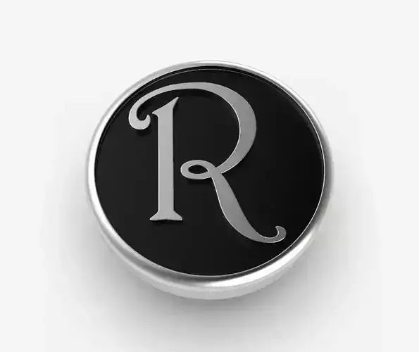 Alphabet Latin R 3D print model