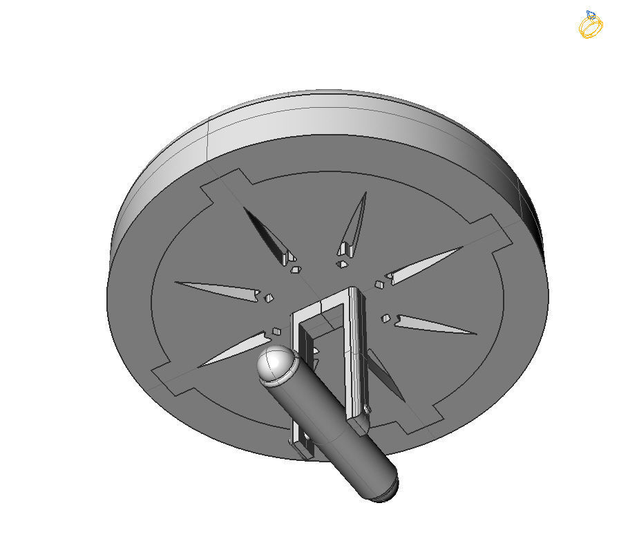 Alphabet Latin Q 3D print model_10