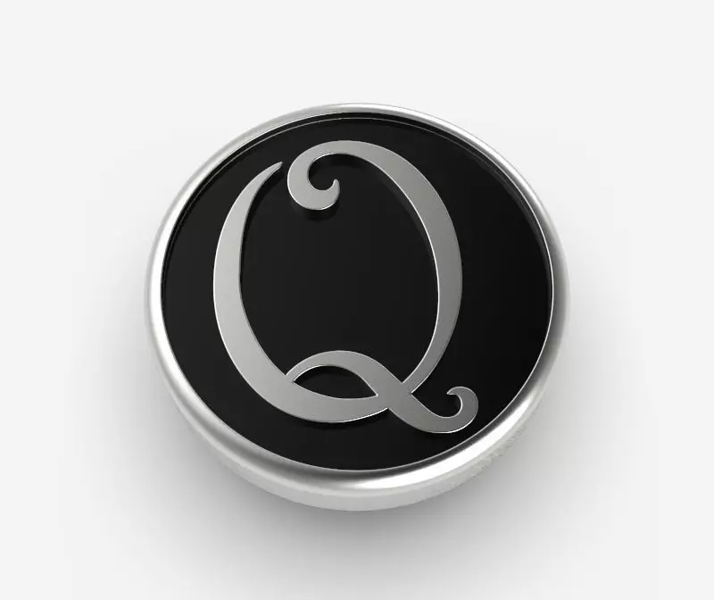 Alphabet Latin Q 3D print model_0