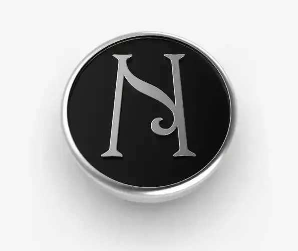 Alphabet Latin N 3D print model