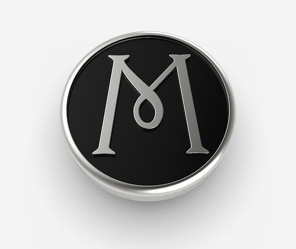 Alphabet Latin M 3D print model