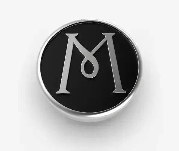 Alphabet Latin M 3D print model