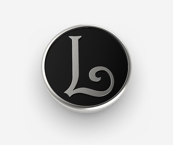 Alphabet Latin L 3D print model