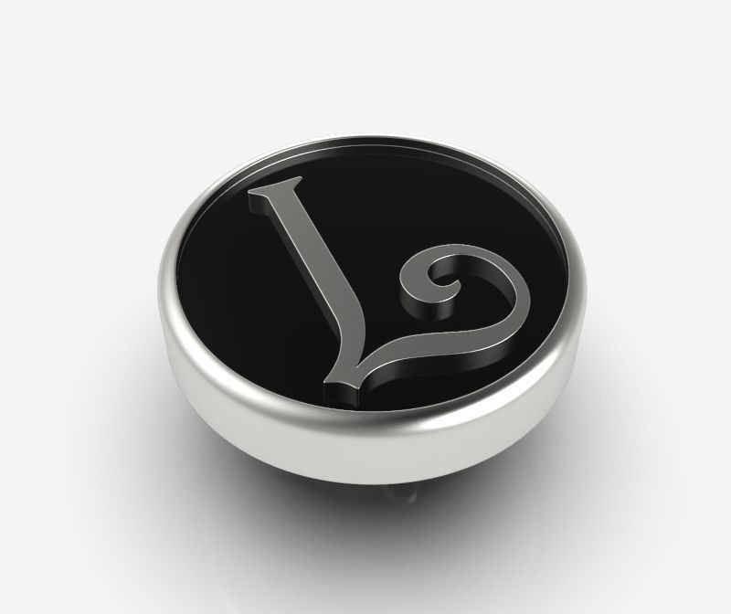 Alphabet Latin L 3D print model_1