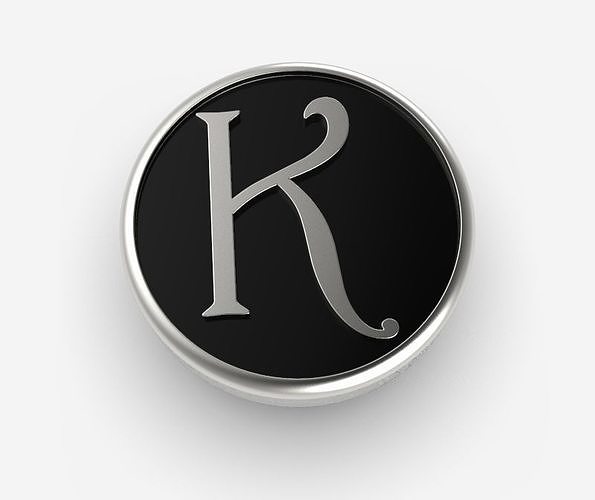 Alphabet Latin K 3D print model