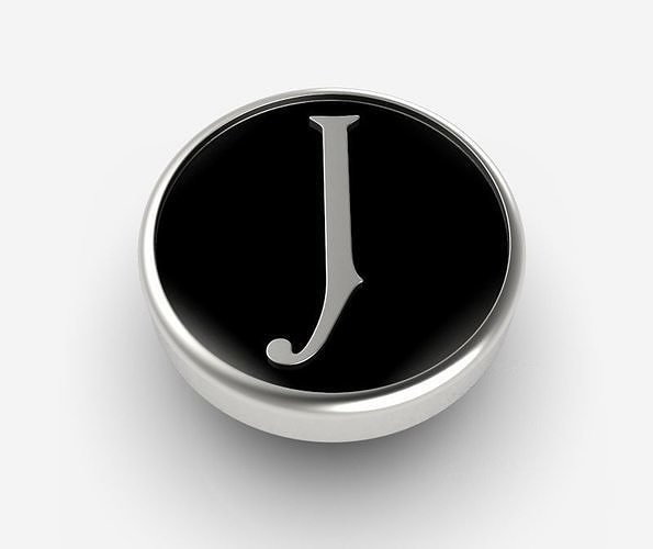 Alphabet Latin J 3D print model