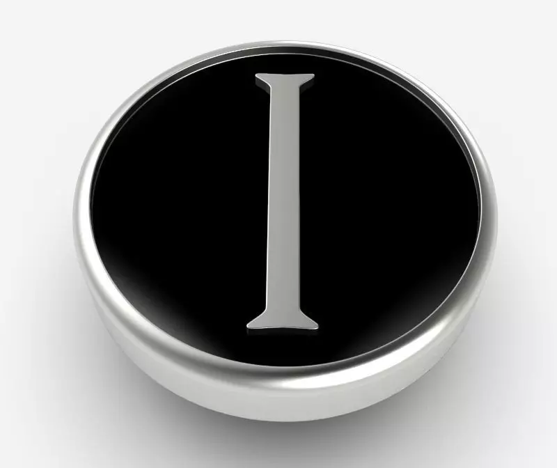 Alphabet Latin I 3D print model_0