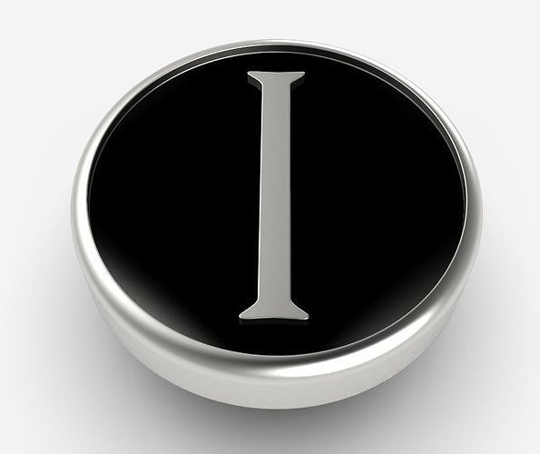 Alphabet Latin I 3D print model