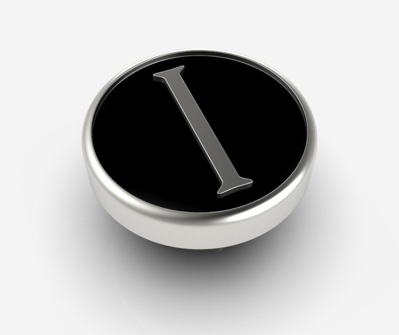 Alphabet Latin I 3D print model_1