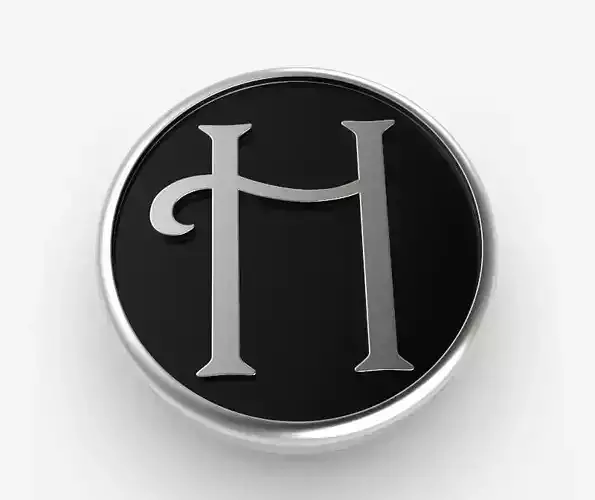 Alphabet Latin H 3D print model