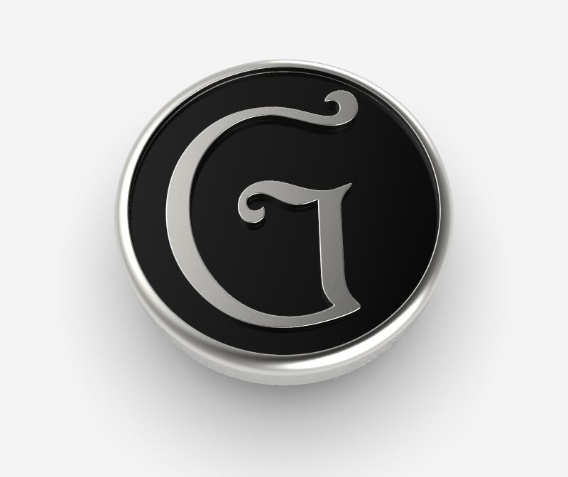 Alphabet Latin G 3D print model_1