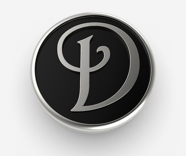 Alphabet Latin D 3D print model