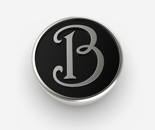 Alphabet Latin B 3D print model