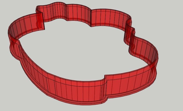 Disney Apple Cookie Cutter Snow-white 3D print model_1