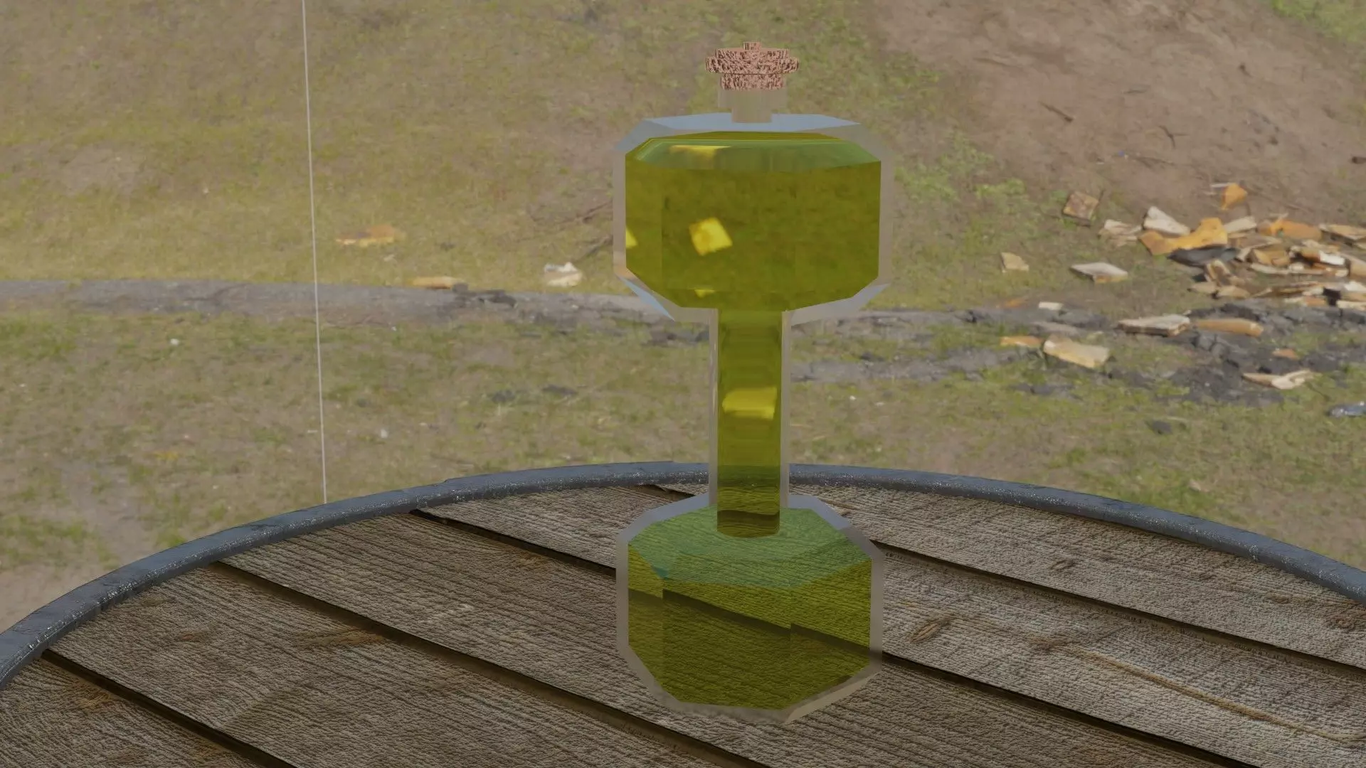 Strength Potion Low-poly 3D model