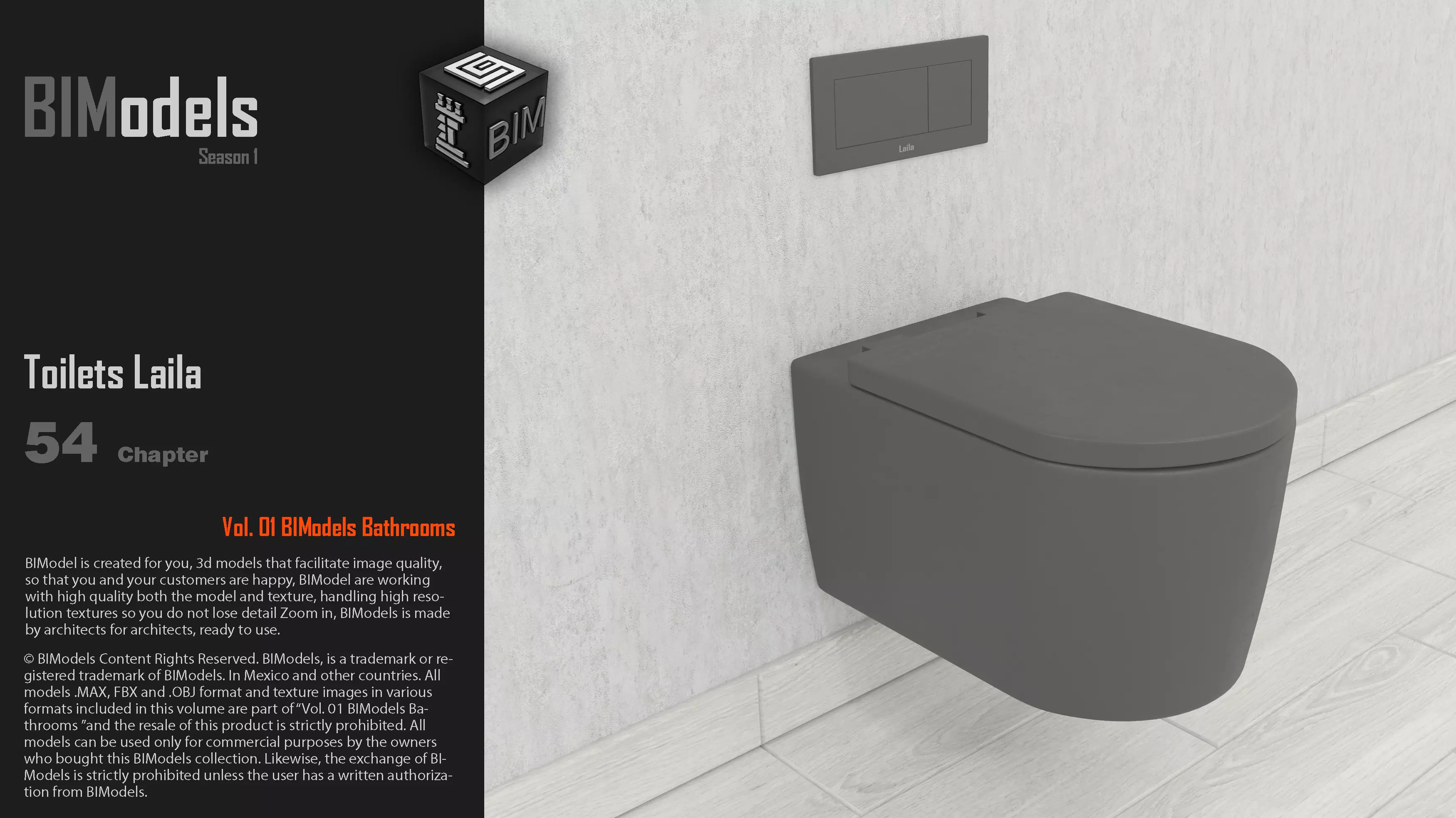0154 Toilets Laila 3D model