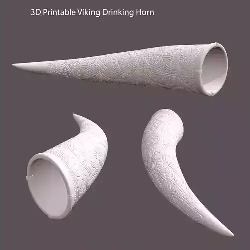 Viking Horn 3D Printable 3D print model