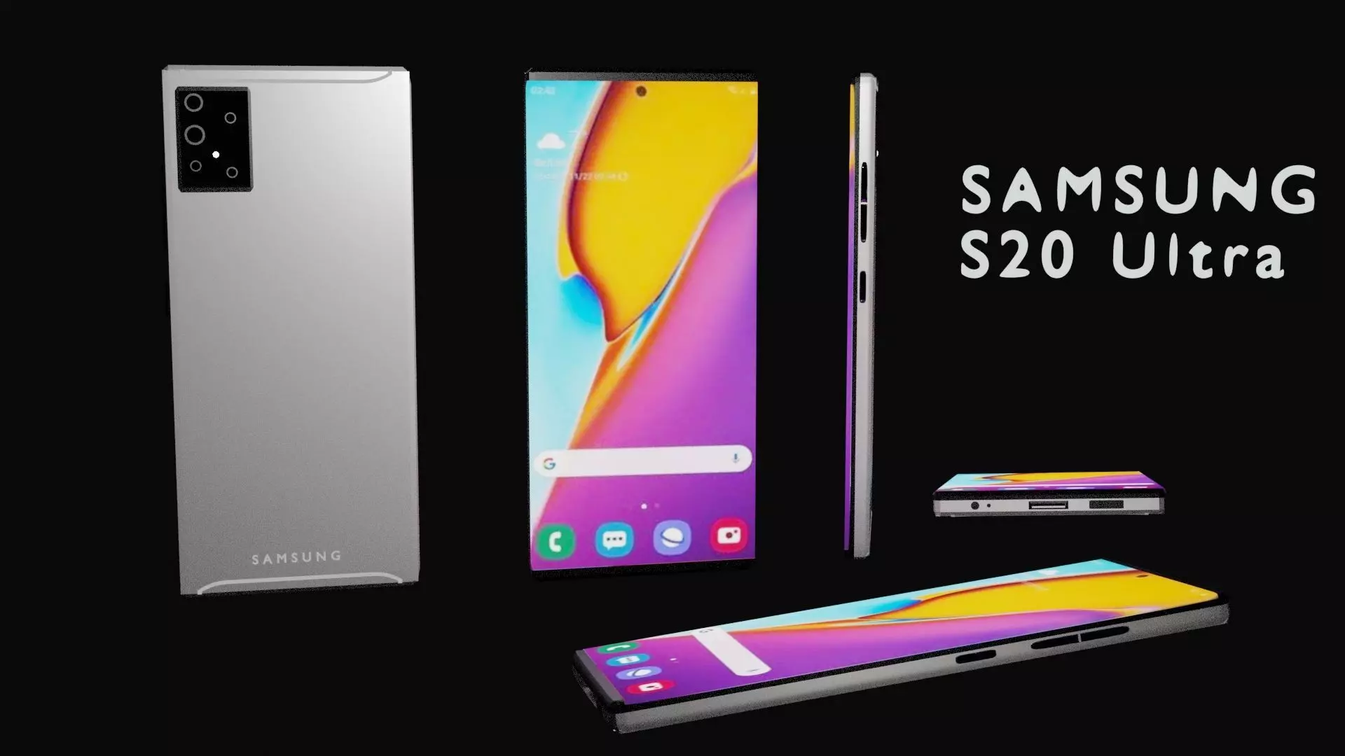 Samsung S20 Ultra Free 3D model