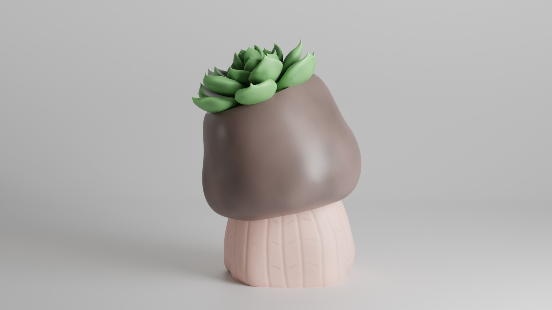 Relaxed Girl Planter 3D print model_4
