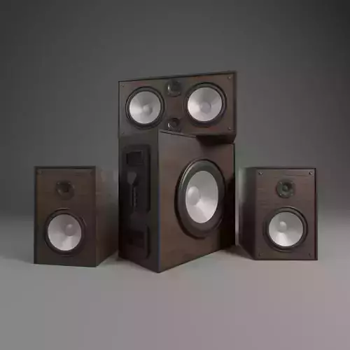 Speaker system - system - system - system 3D model