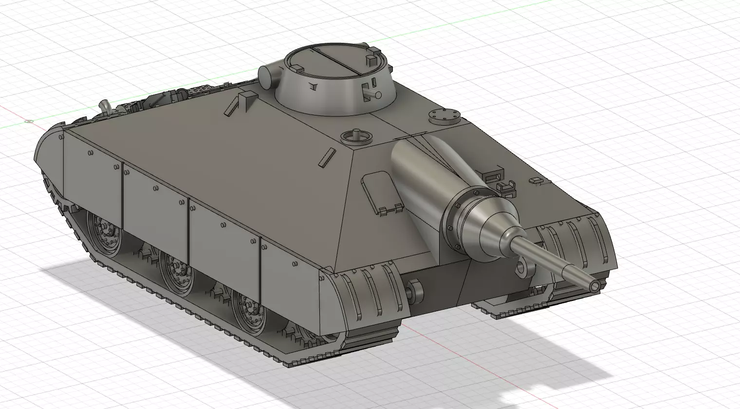 Schwerer Kleiner Panzer 3D print model
