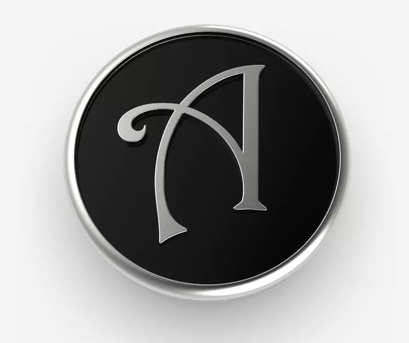 Alphabet Latin A 3D print model