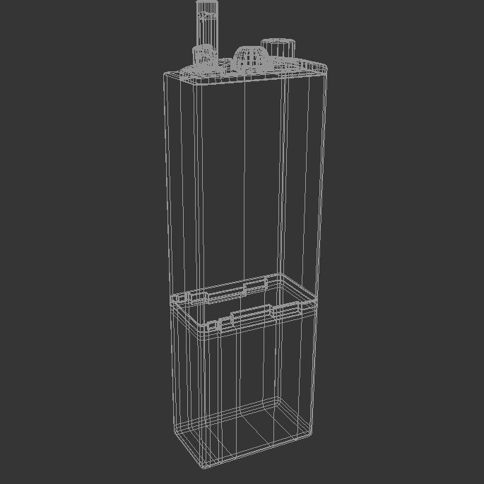 Walkie Talkie Radio Low-poly 3D model_4
