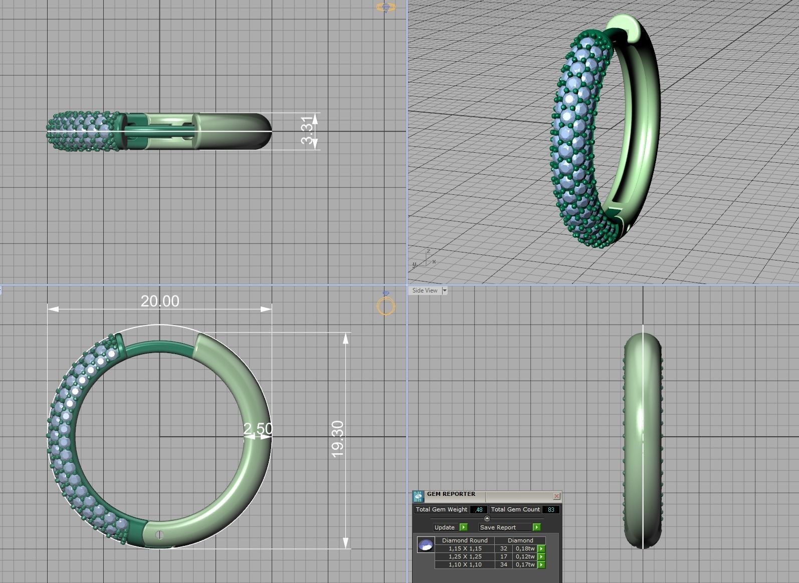 Hoop earrings Collection with discount 20mm size _5