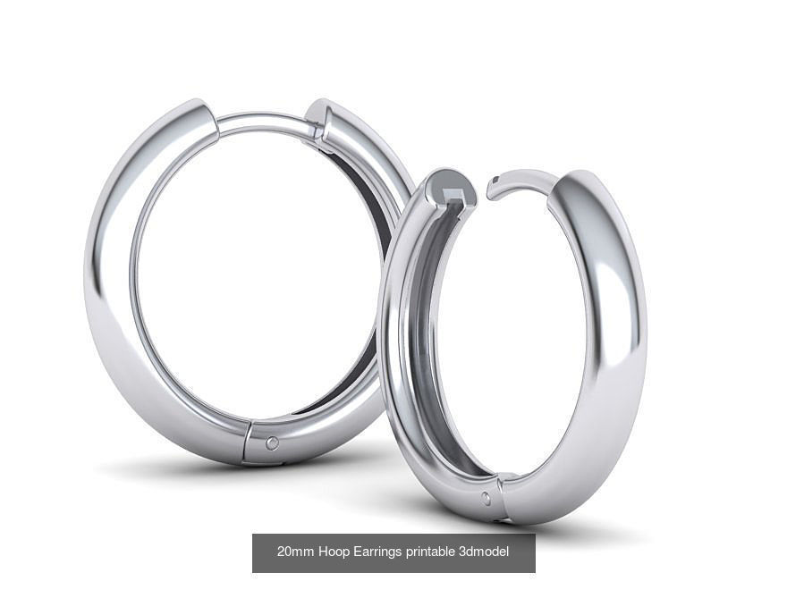 Hoop earrings Collection with discount 20mm size _2