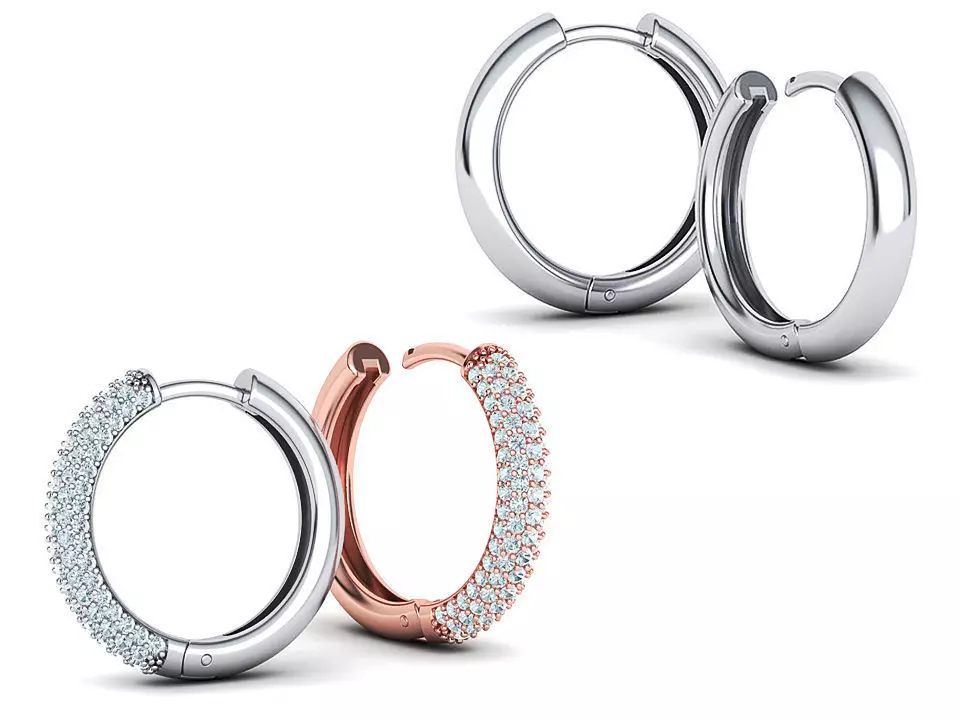 Hoop earrings Collection with discount 20mm size _0