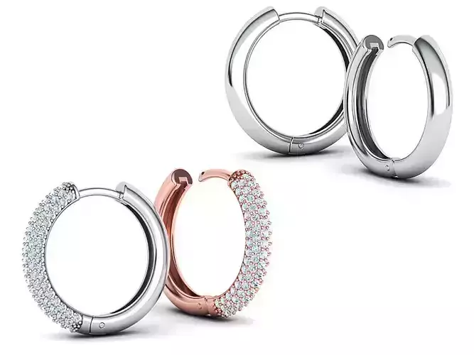 Hoop earrings Collection with discount 20mm size 