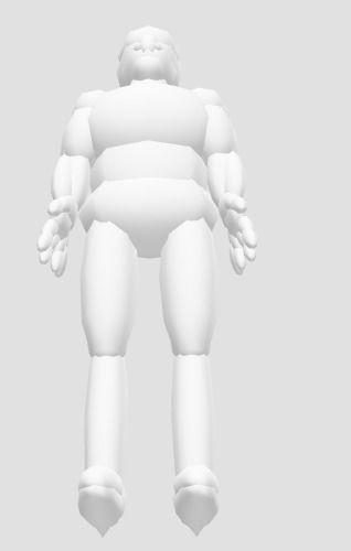 Anotomical THREE js Body simplistic Free low-poly 3D model_2