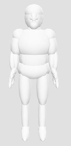 Anotomical THREE js Body simplistic Free low-poly 3D model