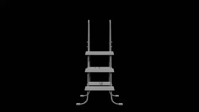 Swimming Pool Ladder Steel Frame-grey painted