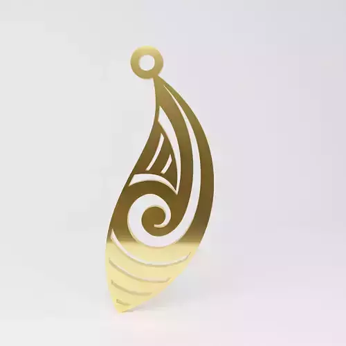 Maori pendant 11 3D print model