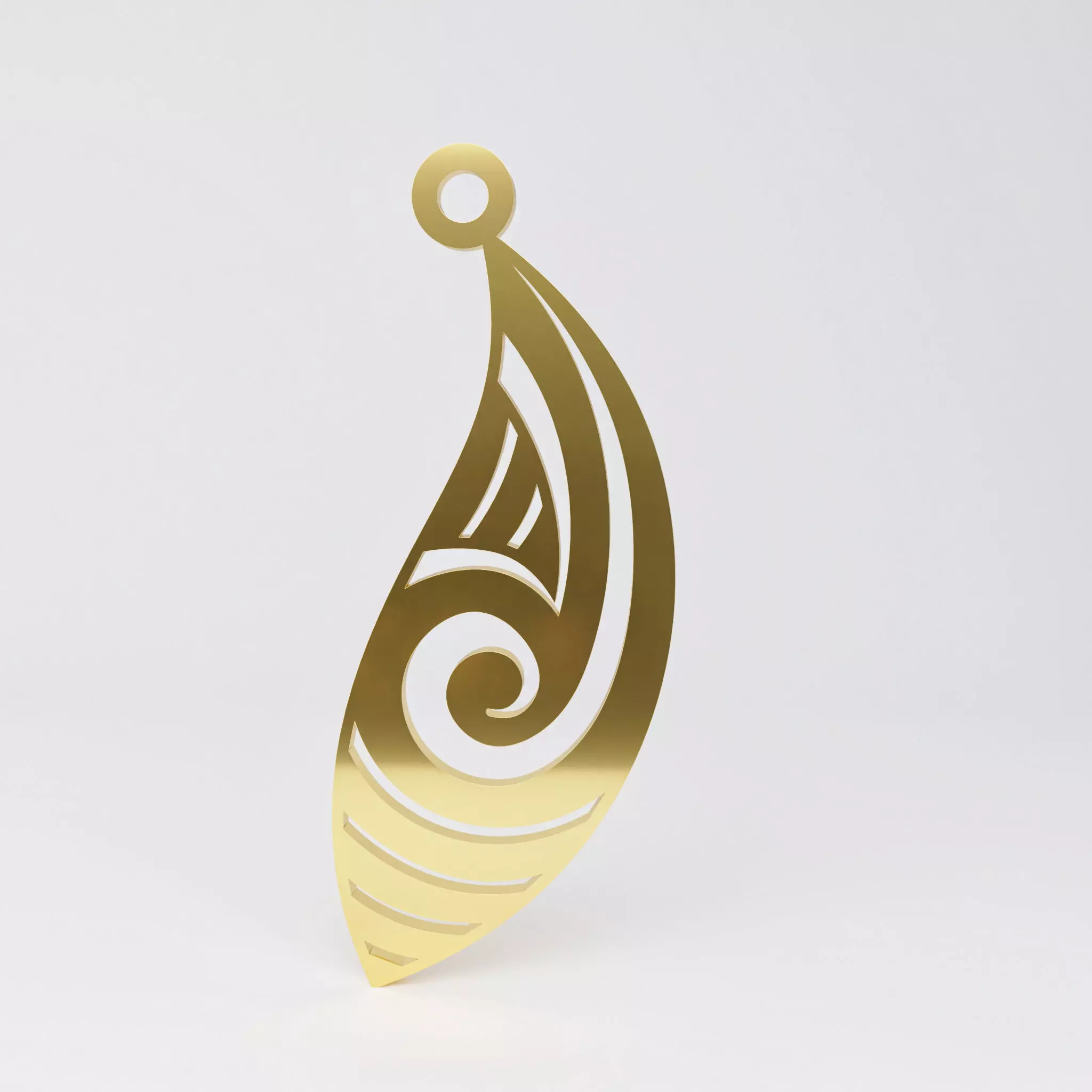Maori pendant 11 3D print model