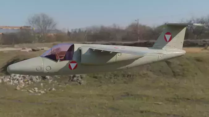 SAAB 105 AE airplane model