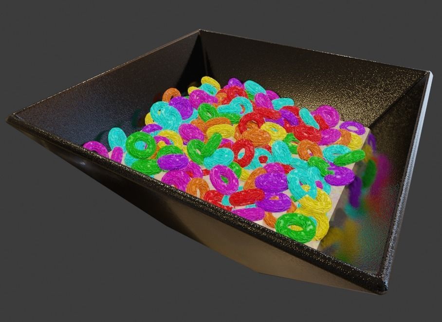 Ring Colored cereal 3D model_11